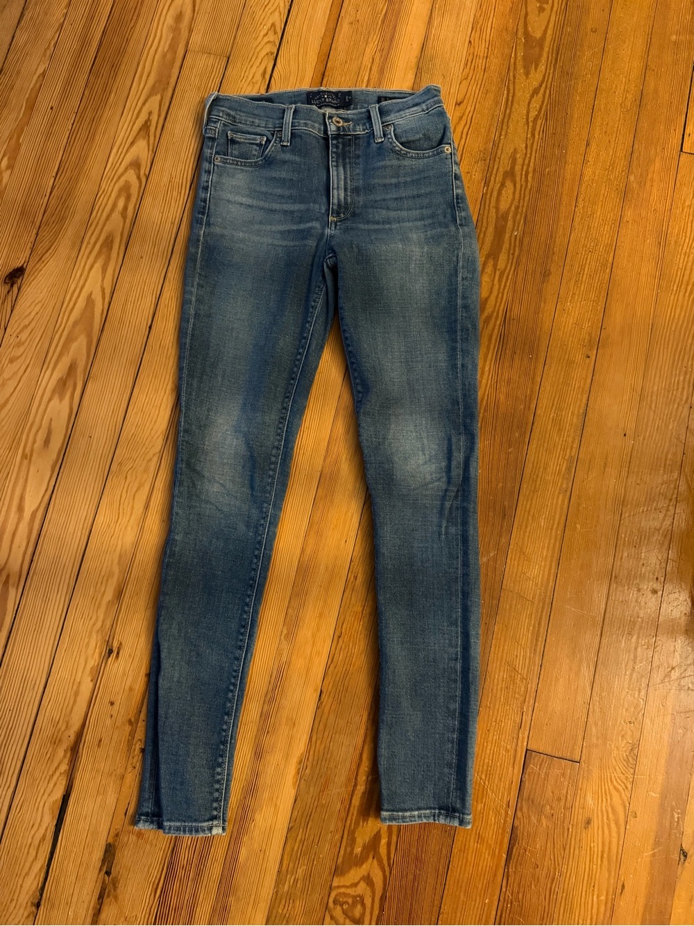 Lucky Brand Bridgette Skinny Jeans Size 2/26 Medium Wash Stretch Denim
